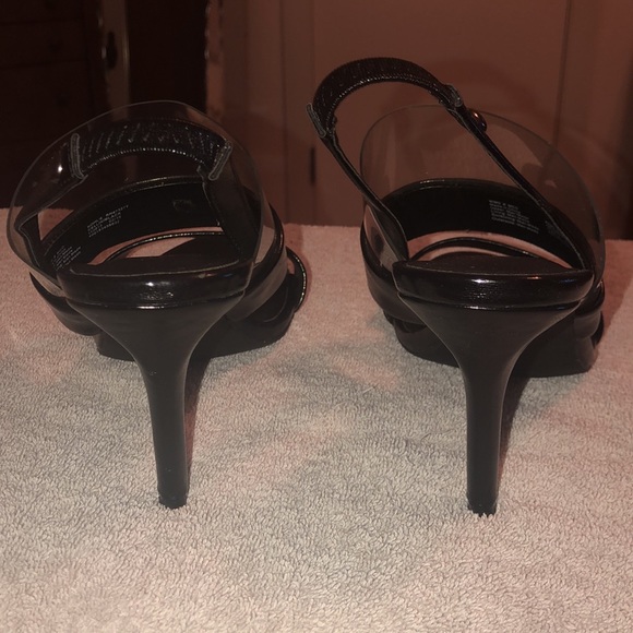 Simply Vera Slingback Heels Black 8 - Picture 3 of 7